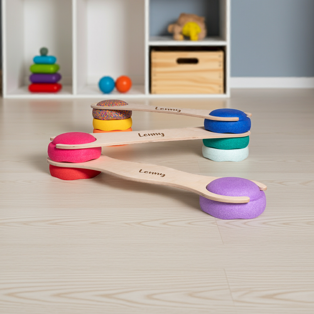 Personalisiertes tiSsi Balance Board Set mit Namen für Kinder